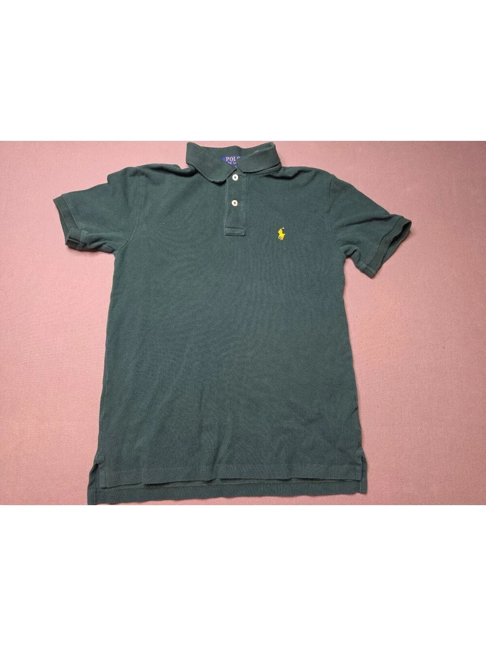 Polo Ralph Lauren Boys M 10-12 Green Classic Fit Cotton Pony Polo Shirt